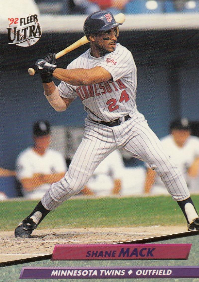 1992 Fleer Ultra Baseball #95 Shane Mack  Minnesota Twins  Image 1