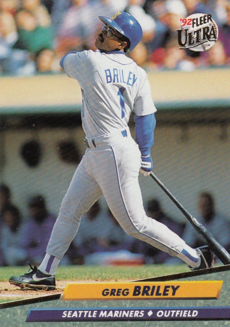 1992 Fleer Ultra Baseball #120 Greg Briley  Seattle Mariners  Image 1