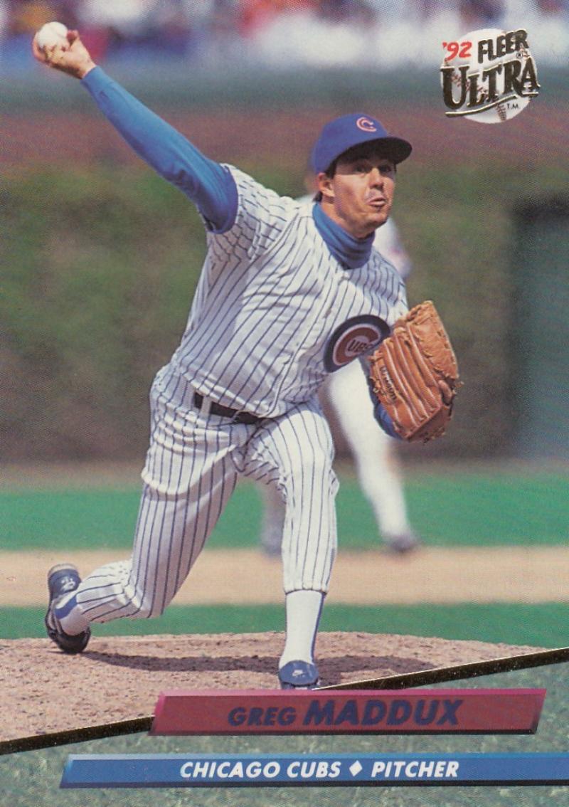 1992 Fleer Ultra Baseball #178 Greg Maddux  Chicago Cubs  Image 1