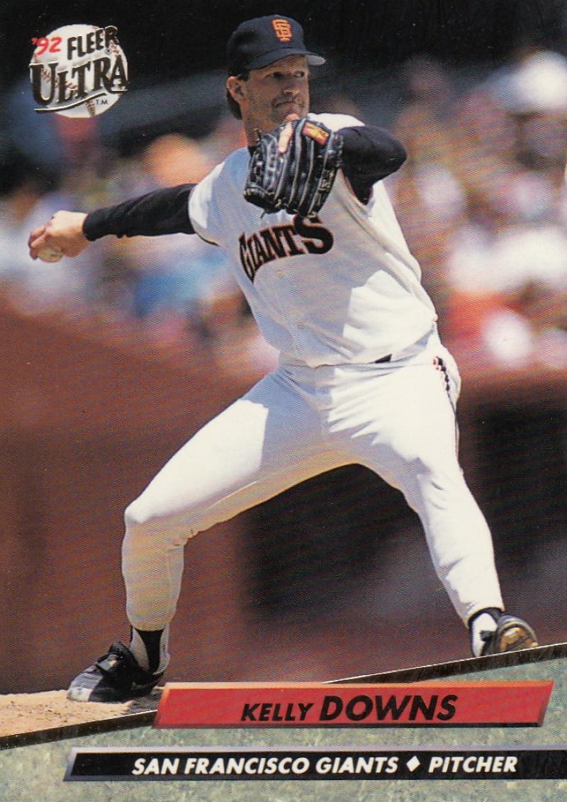 1992 Fleer Ultra Baseball #290 Kelly Downs  San Francisco Giants  Image 1