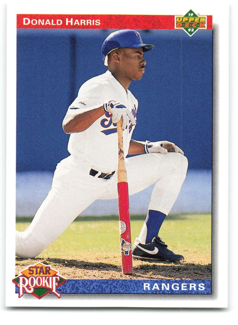 1992 Upper Deck #11 Donald Harris SR  RC Rookie Texas Rangers  Image 1