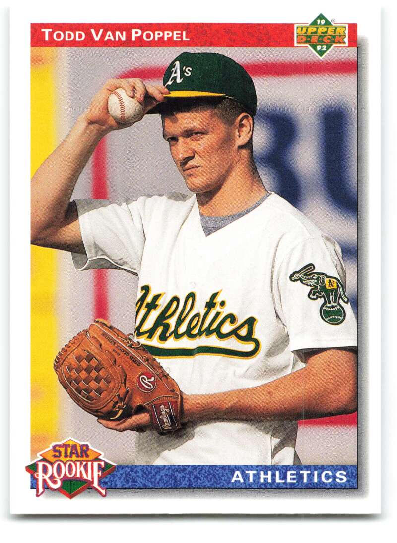 1992 Upper Deck #22 Todd Van Poppel  Oakland Athletics  Image 1