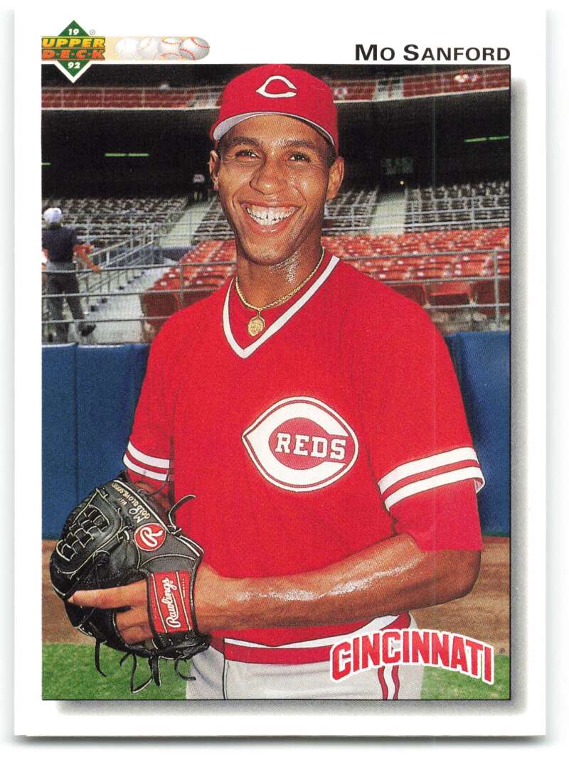 1992 Upper Deck #45 Mo Sanford  Cincinnati Reds  Image 1
