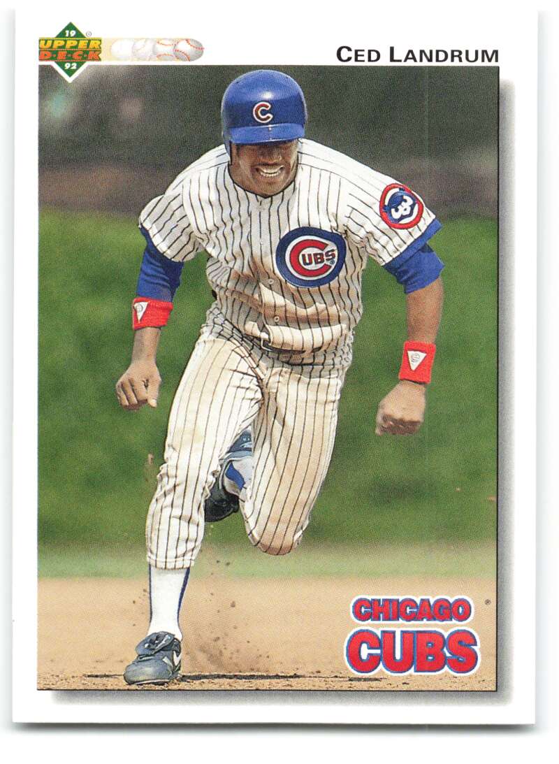 1992 Upper Deck #50 Ced Landrum  Chicago Cubs  Image 1