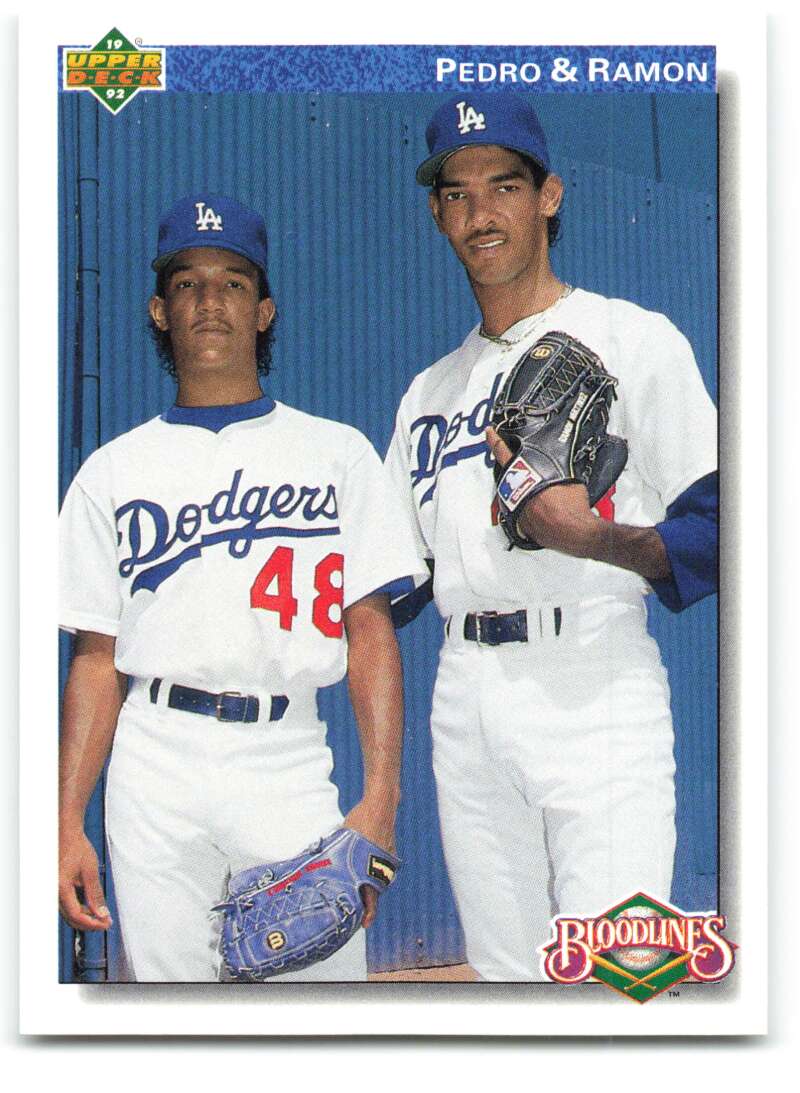1992 Upper Deck #79 Pedro Martinez/Ramon Martinez Dodgers  Image 1