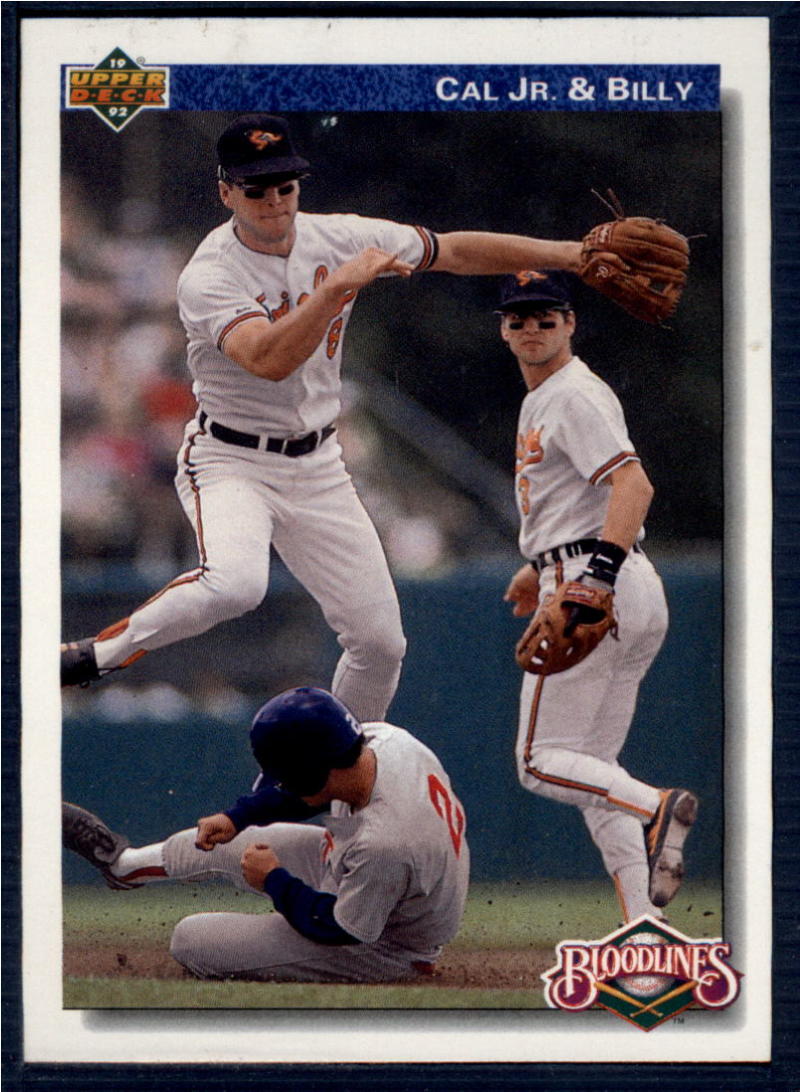 1992 Upper Deck #82 Cal Ripken Jr./Billy Ripken  Baltimore Orioles  Image 1