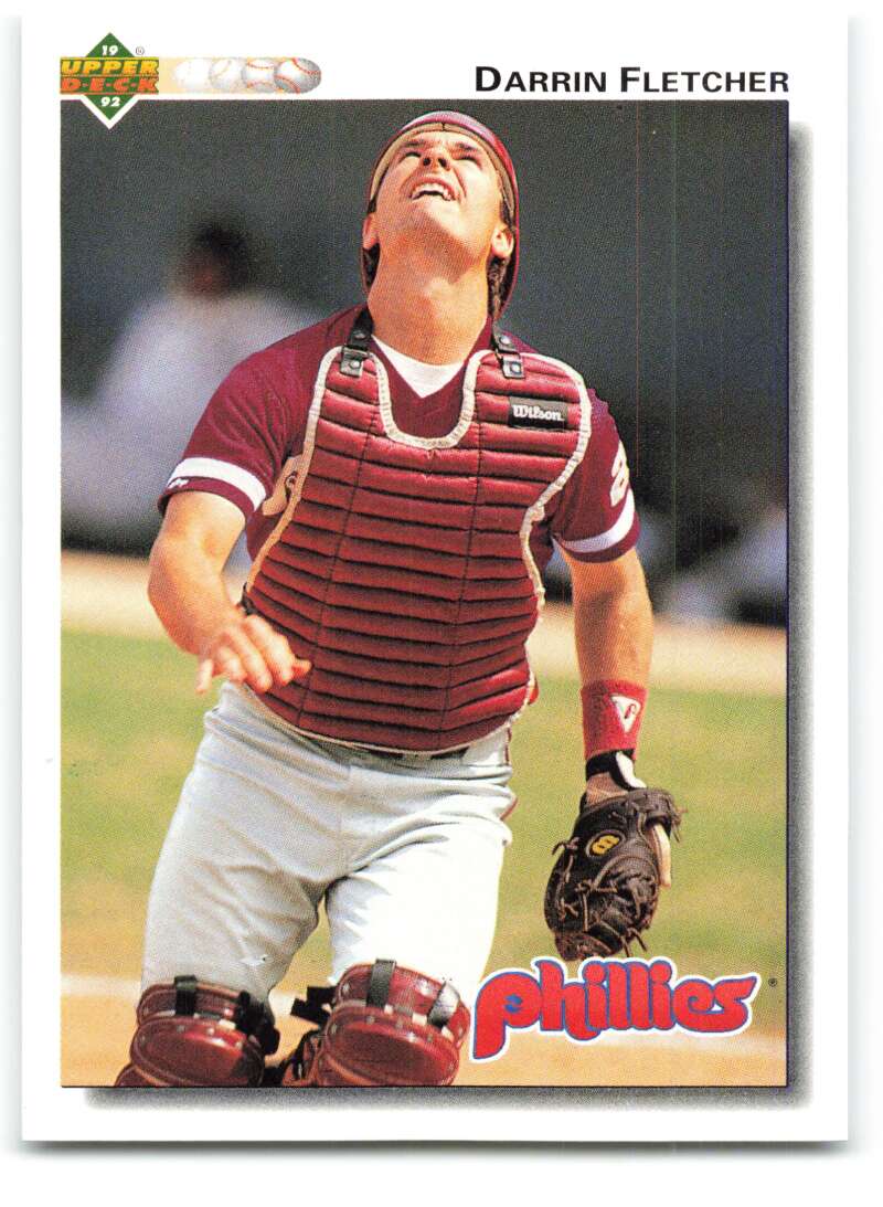 1992 Upper Deck #108 Darrin Fletcher  Philadelphia Phillies  Image 1