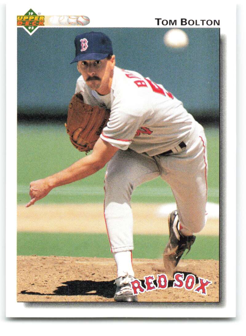 1992 Upper Deck #110 Tom Bolton  Boston Red Sox  Image 1