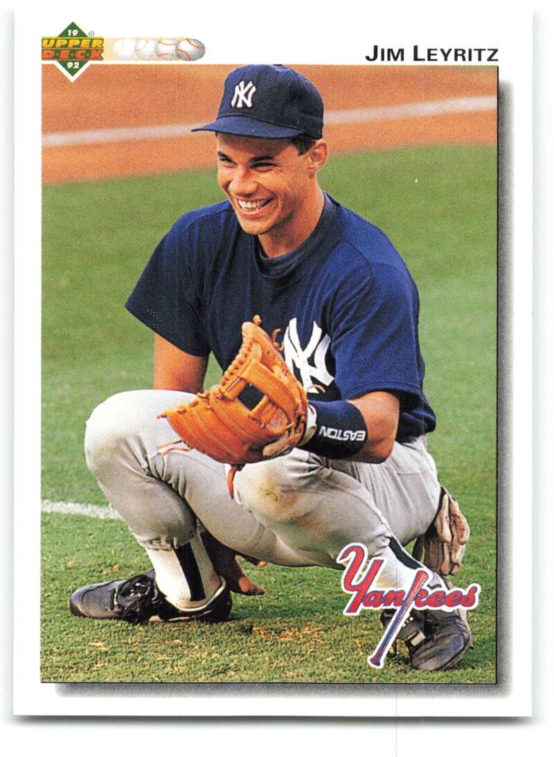 1992 Upper Deck #117 Jim Leyritz  New York Yankees  Image 1