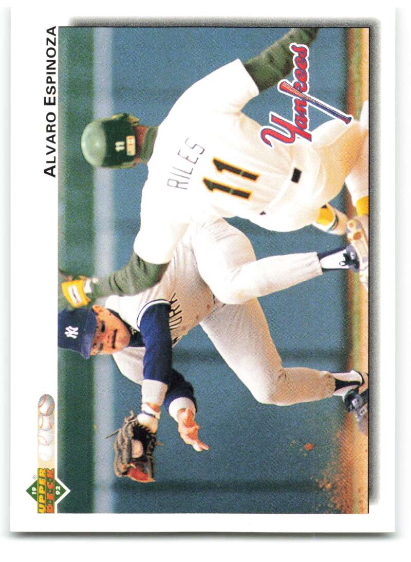 1992 Upper Deck #119 Alvaro Espinoza  New York Yankees  Image 1