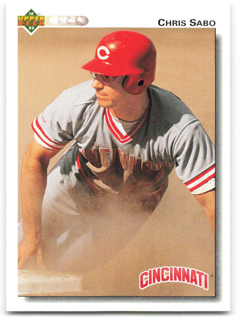 1992 Upper Deck #123 Chris Sabo  Cincinnati Reds  Image 1