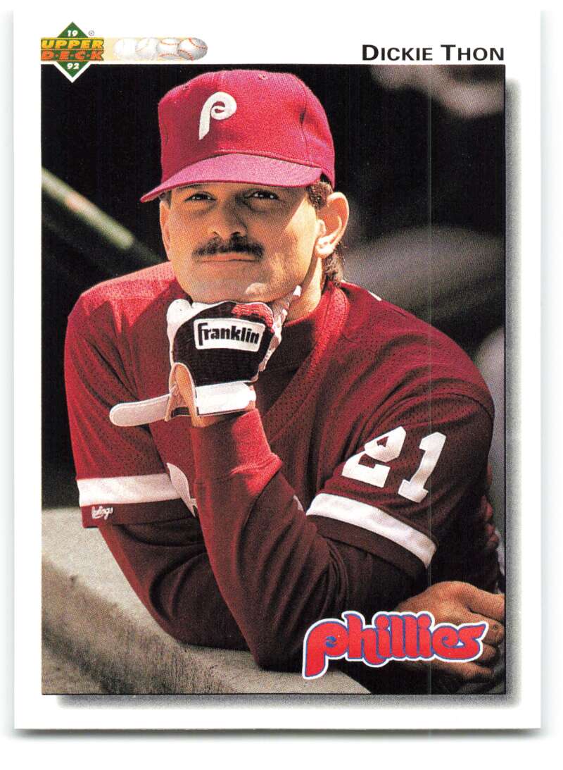 1992 Upper Deck #150 Dickie Thon  Philadelphia Phillies  Image 1