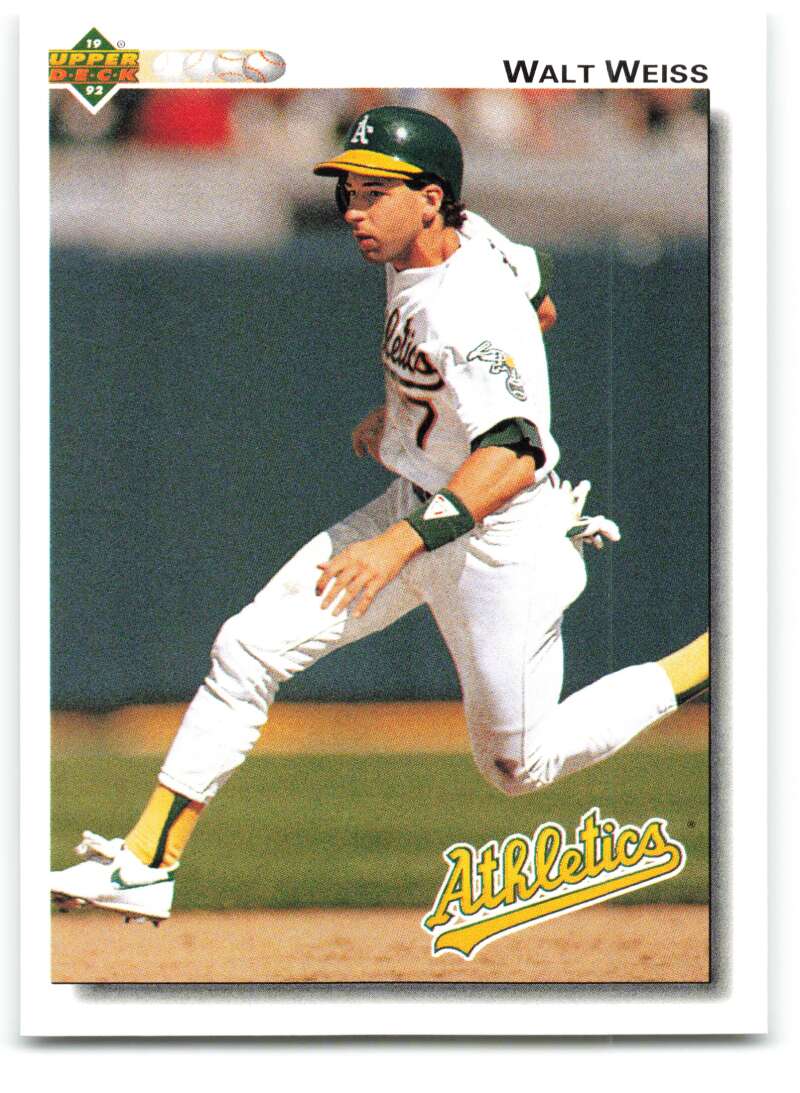 1992 Upper Deck #151 Walt Weiss  Oakland Athletics  Image 1