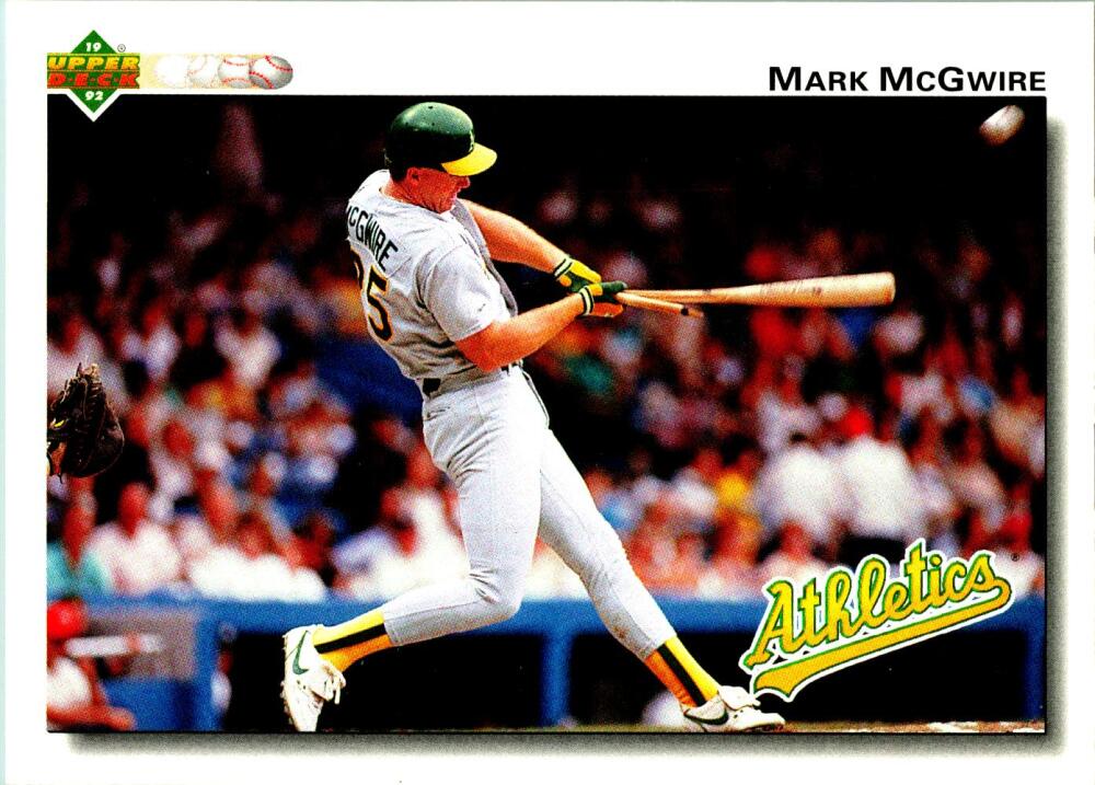 1992 Upper Deck #153 Mark McGwire  Oakland Athletics  Image 1