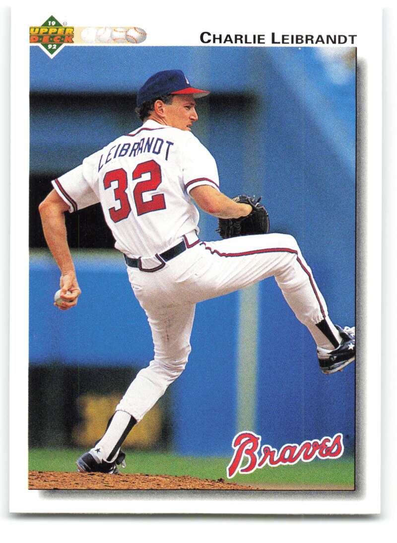 1992 Upper Deck #170 Charlie Leibrandt  Atlanta Braves  Image 1