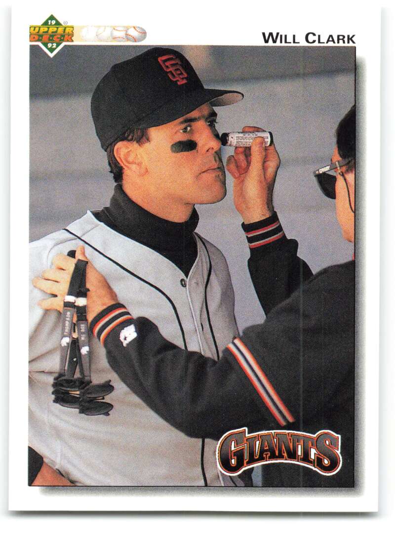 1992 Upper Deck #175 Will Clark  San Francisco Giants  Image 1