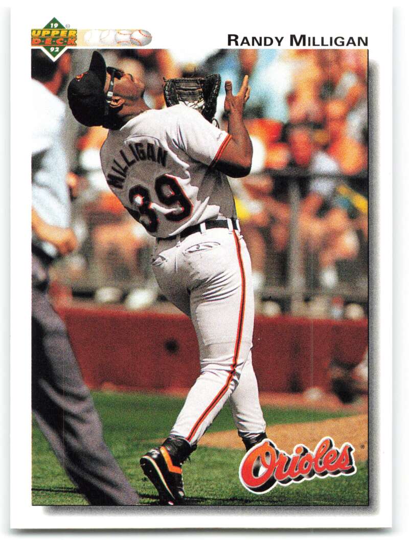 1992 Upper Deck #181 Randy Milligan  Baltimore Orioles  Image 1