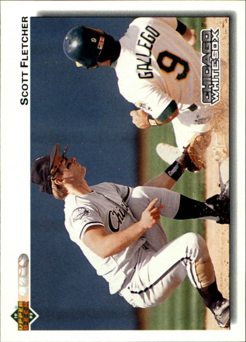 1992 Upper Deck #186 Scott Fletcher  Chicago White Sox  Image 1