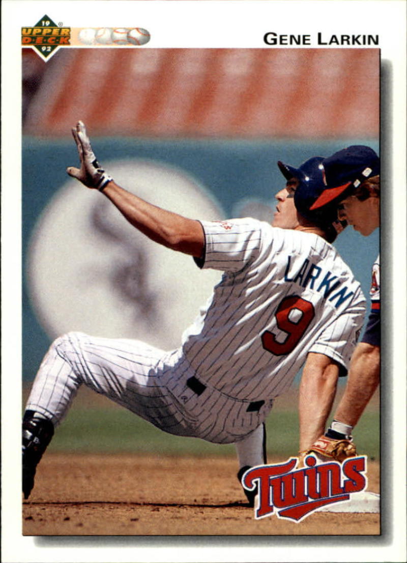 1992 Upper Deck #187 Gene Larkin  Minnesota Twins  Image 1