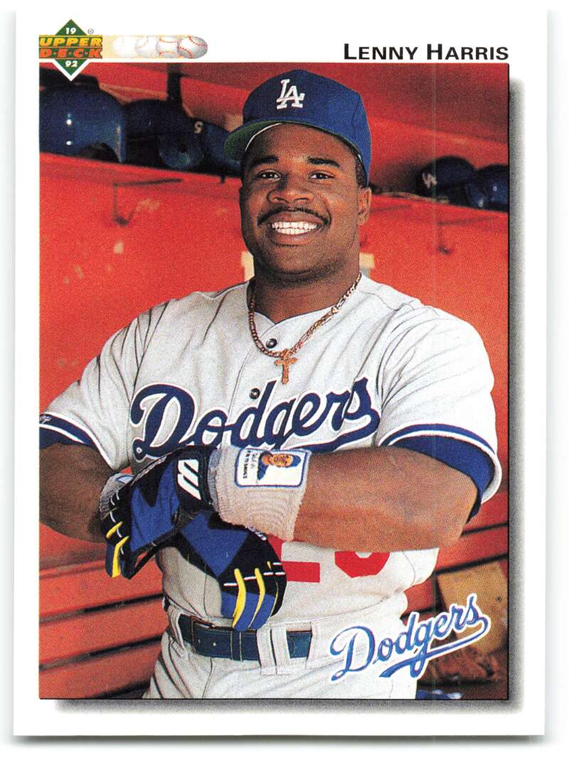 1992 Upper Deck #191 Lenny Harris  Los Angeles Dodgers  Image 1