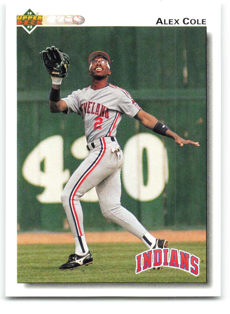 1992 Upper Deck #197 Alex Cole  Cleveland Indians  Image 1