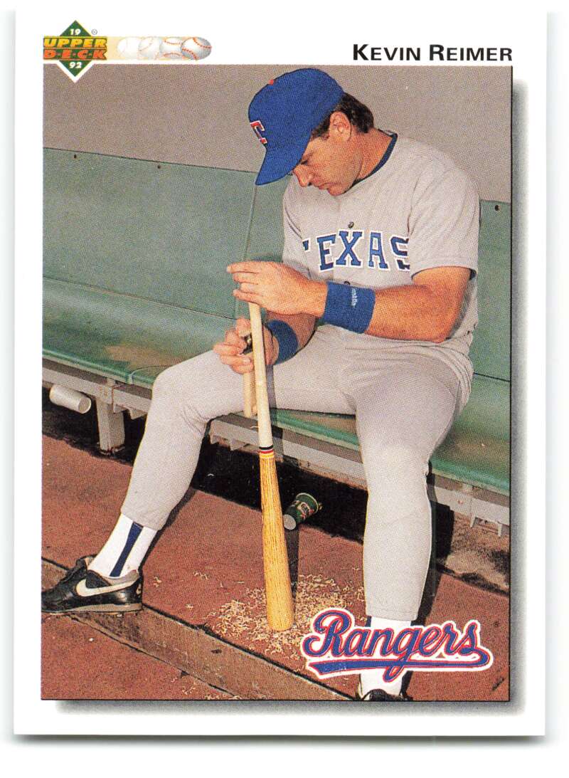 1992 Upper Deck #201 Kevin Reimer  Texas Rangers  Image 1