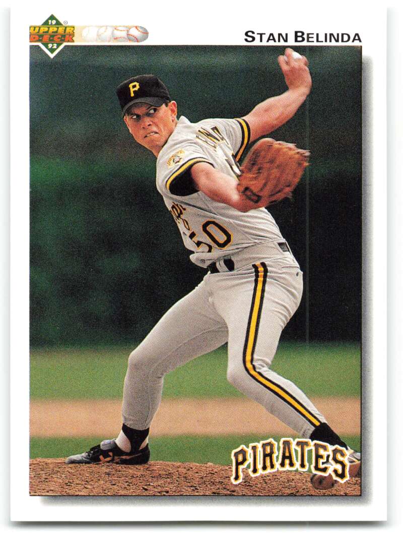 1992 Upper Deck #202 Stan Belinda  Pittsburgh Pirates  Image 1