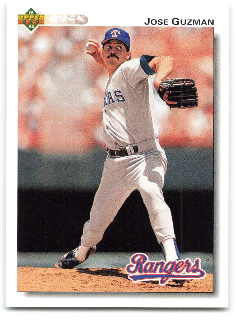 1992 Upper Deck #204 Jose Guzman  Texas Rangers  Image 1