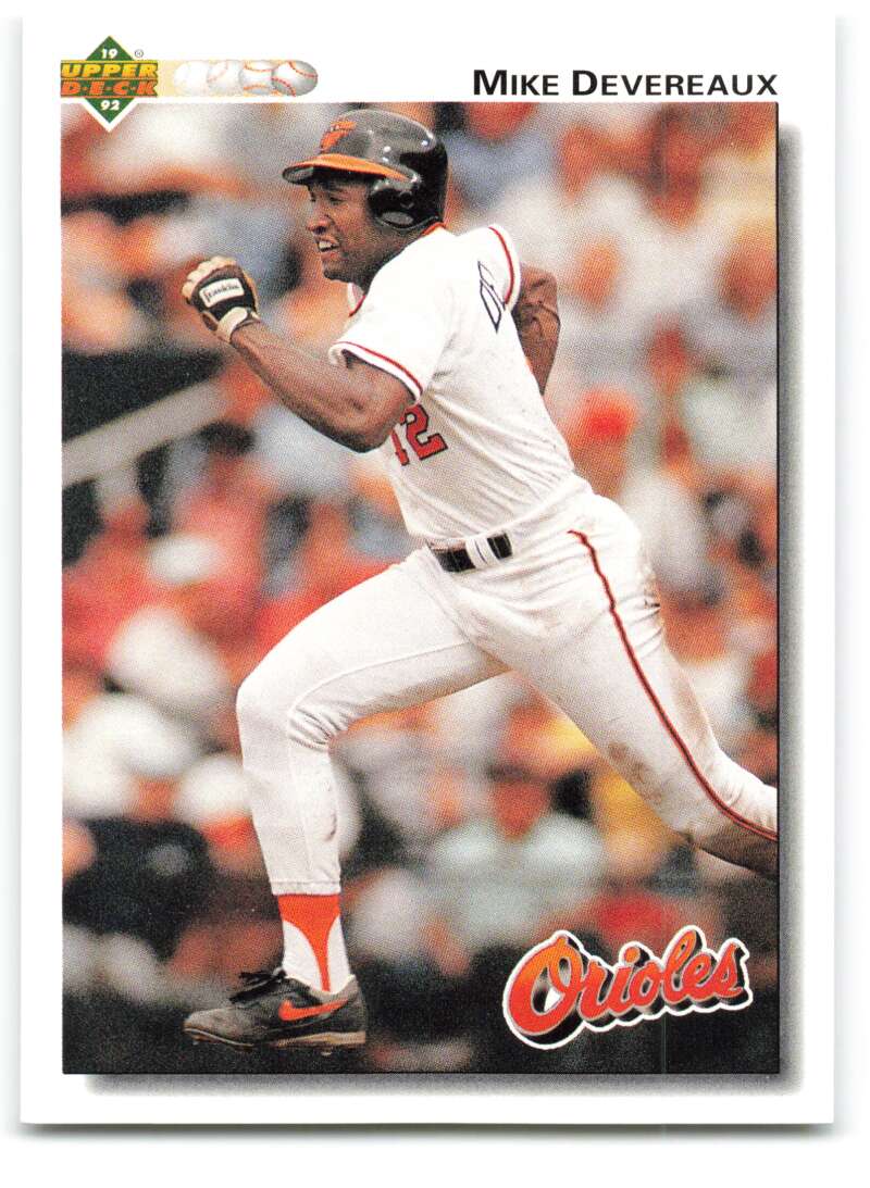 1992 Upper Deck #209 Mike Devereaux  Baltimore Orioles  Image 1