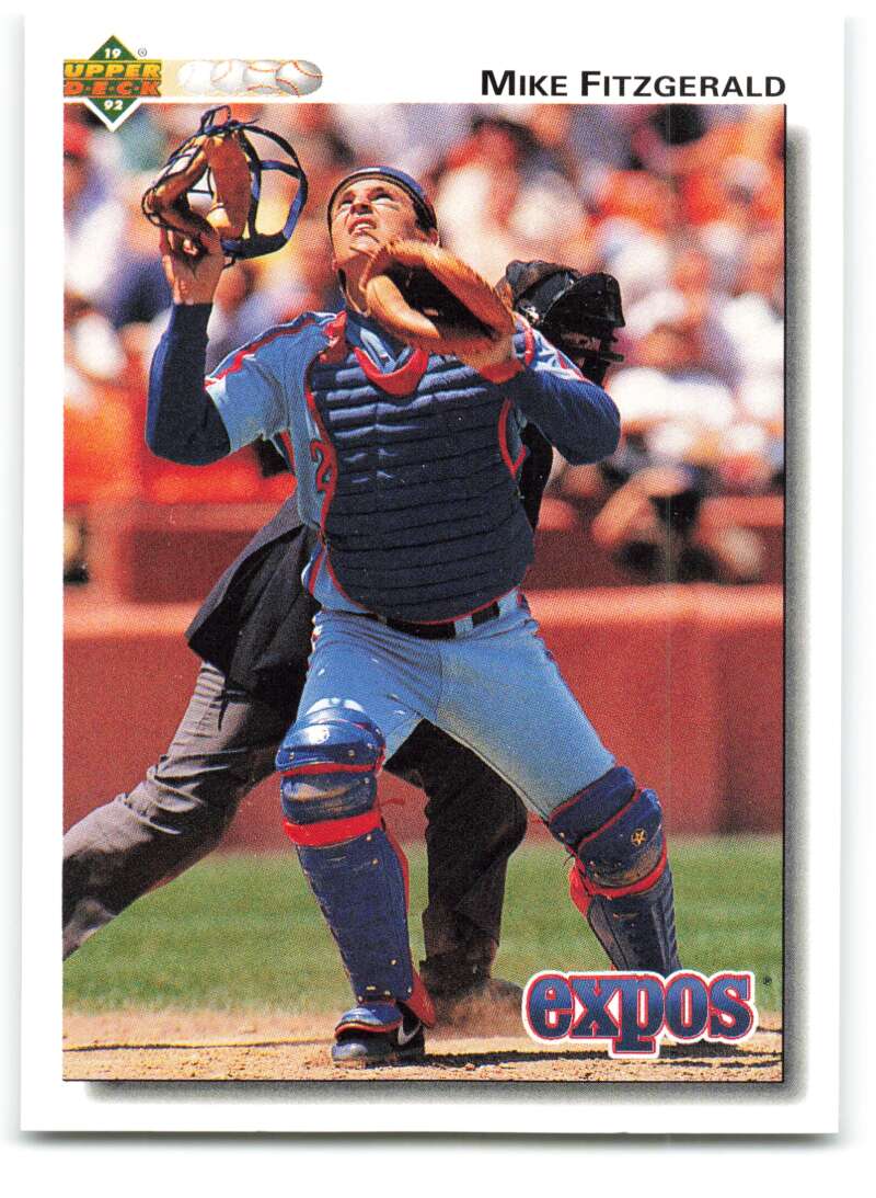 1992 Upper Deck #210 Mike Fitzgerald  Montreal Expos  Image 1