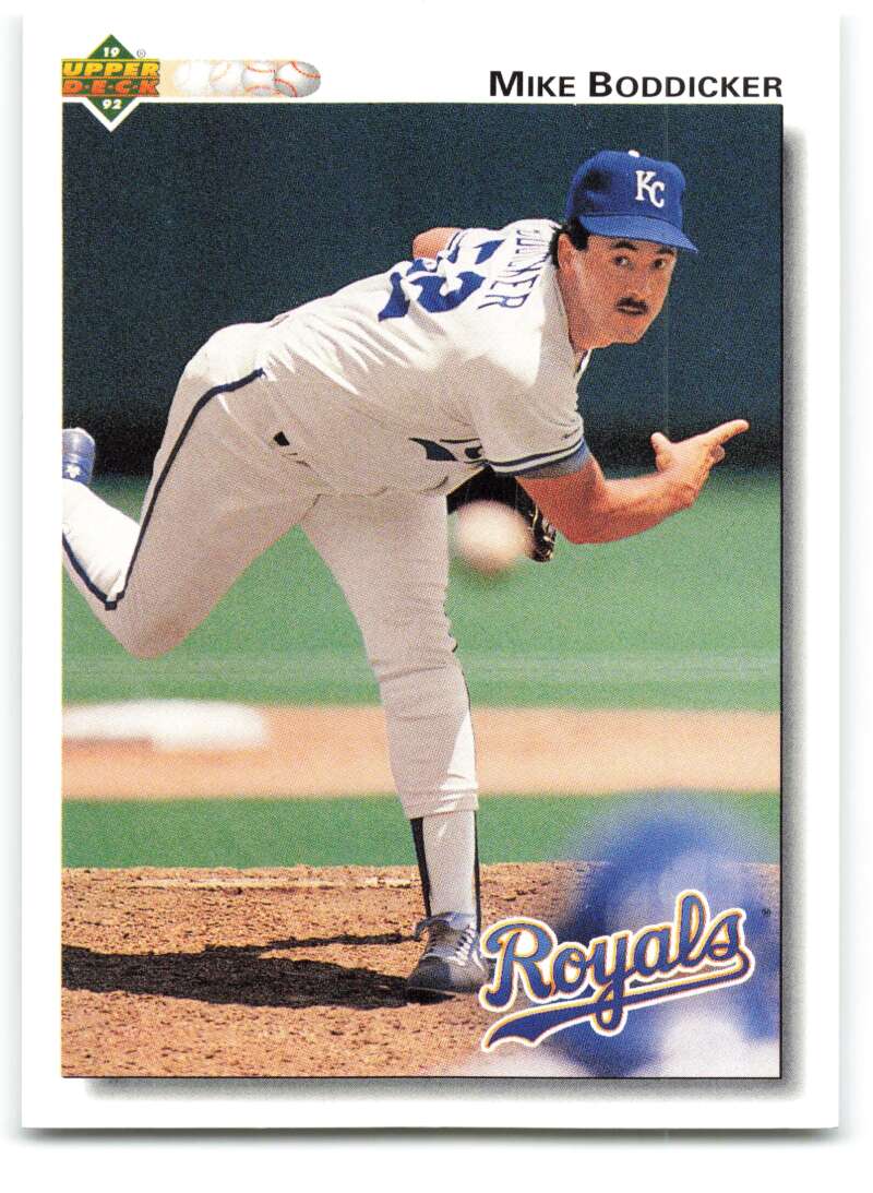 1992 Upper Deck #213 Mike Boddicker  Kansas City Royals  Image 1