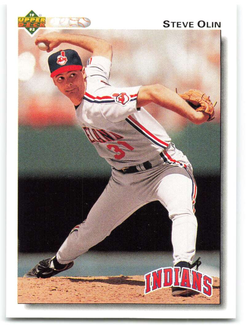 1992 Upper Deck #215 Steve Olin  Cleveland Indians  Image 1