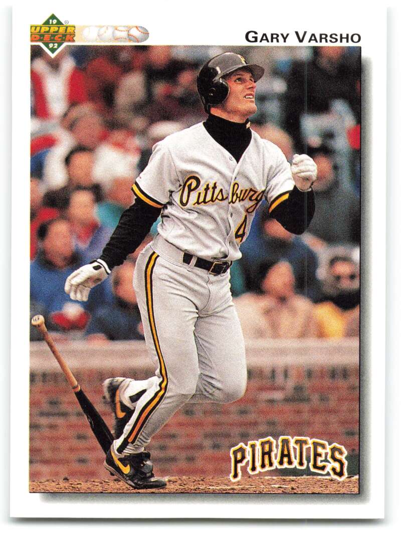 1992 Upper Deck #217 Gary Varsho  Pittsburgh Pirates  Image 1