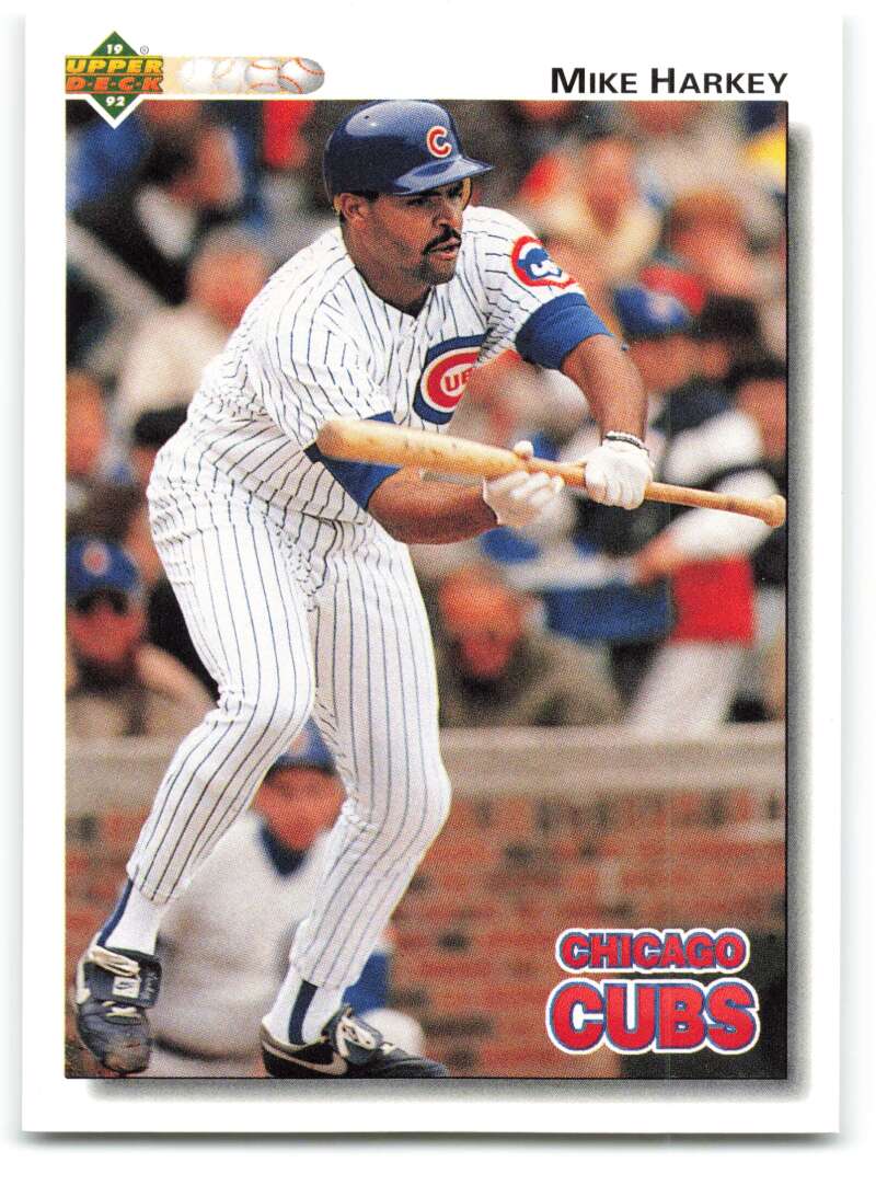 1992 Upper Deck #218 Mike Harkey  Chicago Cubs  Image 1