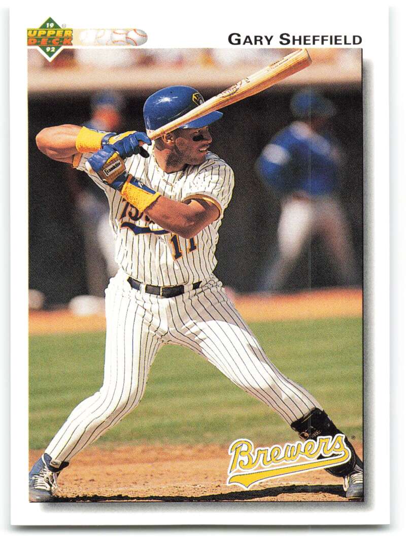 1992 Upper Deck #234 Gary Sheffield  Milwaukee Brewers  Image 1