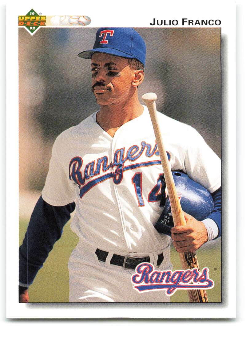 1992 Upper Deck #241 Julio Franco  Texas Rangers  Image 1