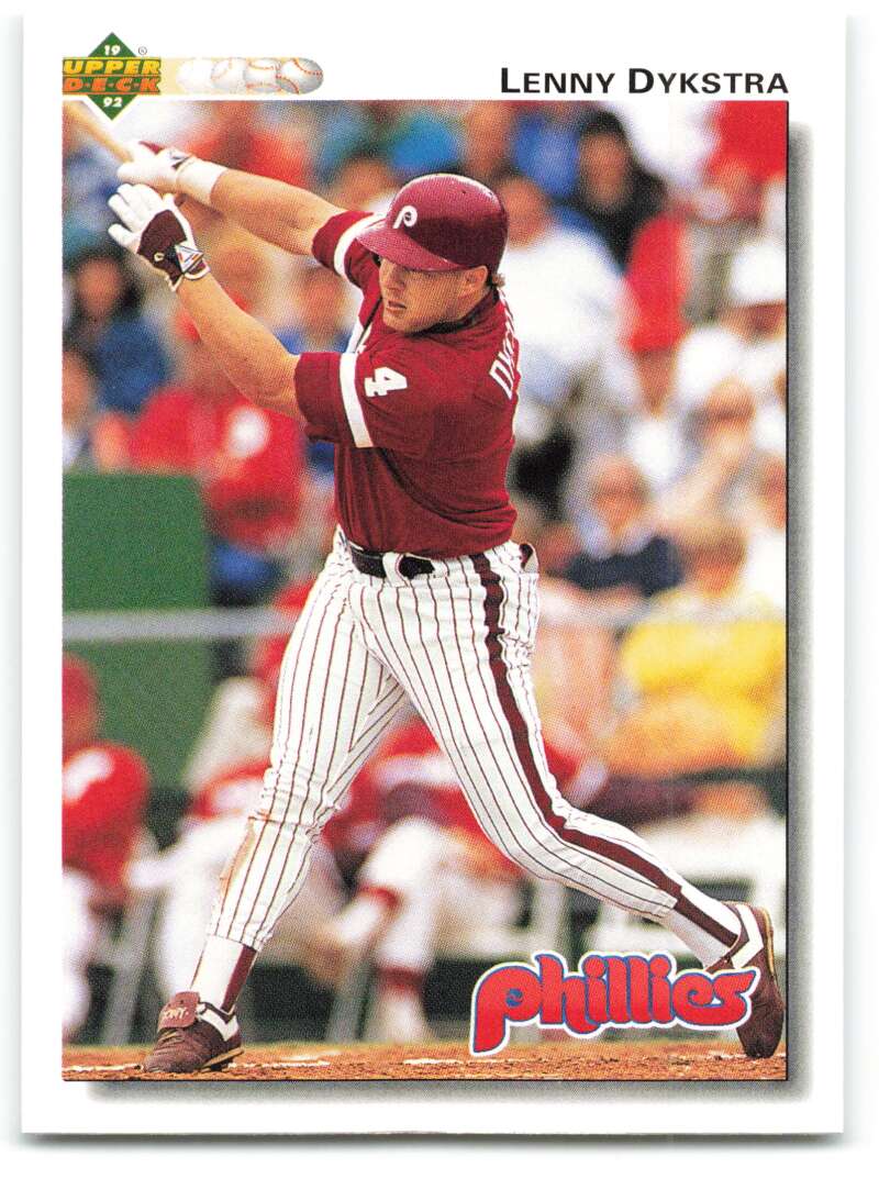 1992 Upper Deck #246 Lenny Dykstra  Philadelphia Phillies  Image 1