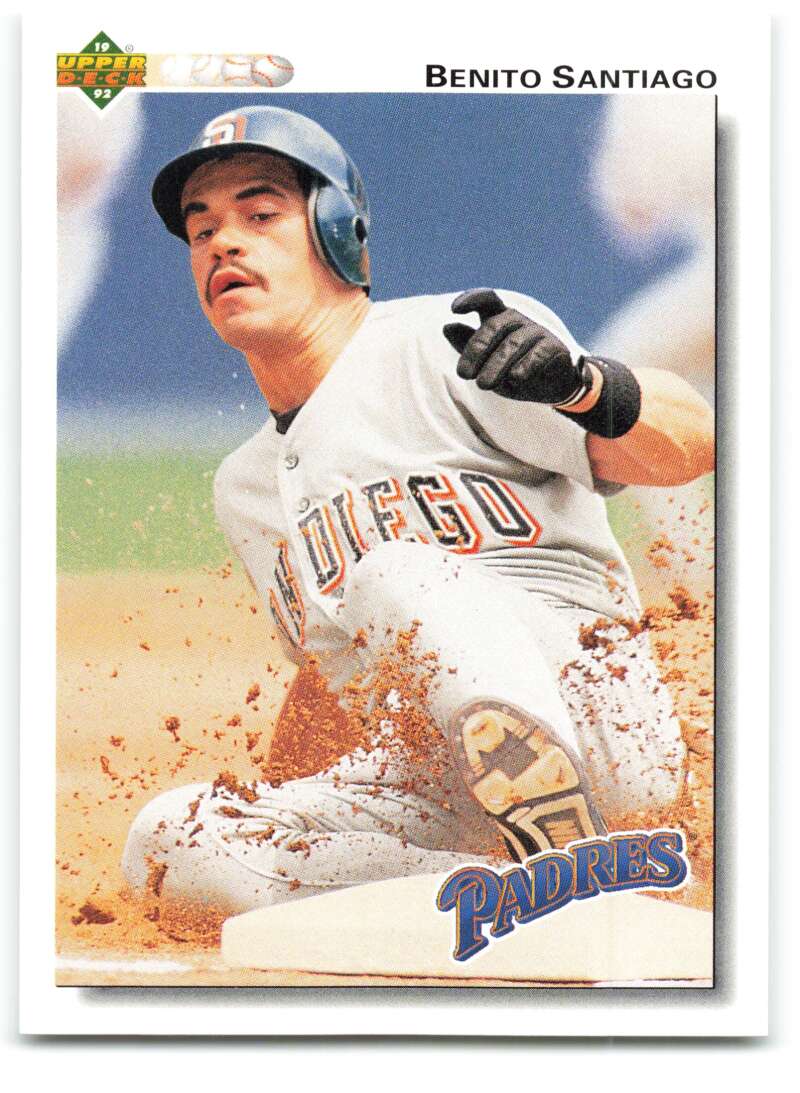 1992 Upper Deck #253 Benito Santiago  San Diego Padres  Image 1