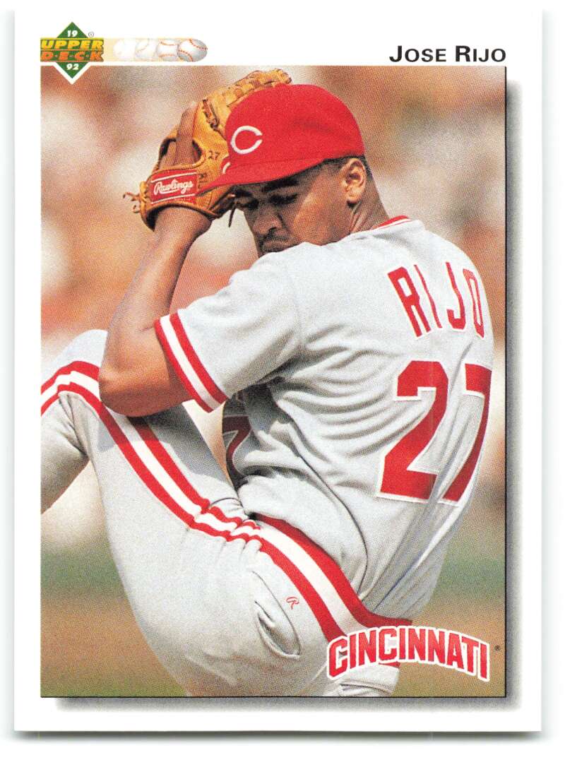 1992 Upper Deck #258 Jose Rijo  Cincinnati Reds  Image 1