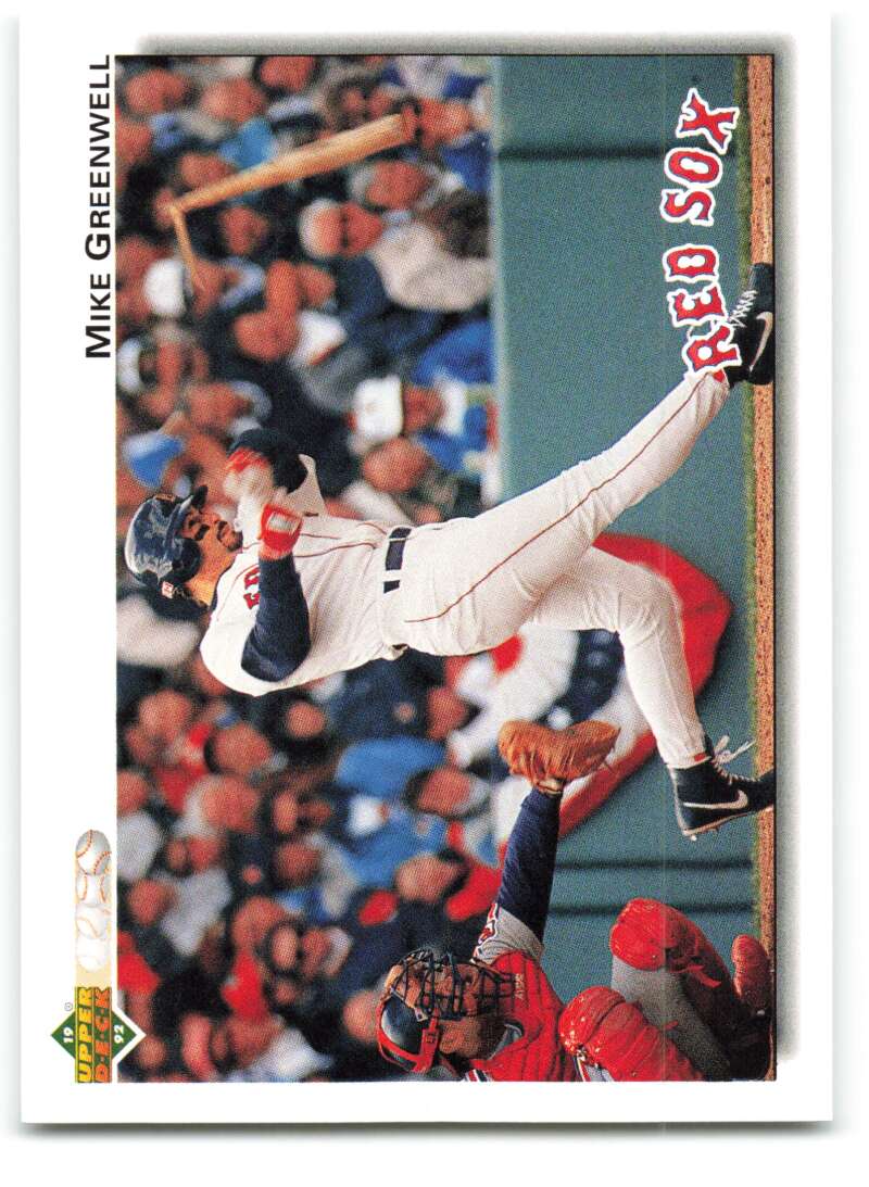 1992 Upper Deck #275 Mike Greenwell  Boston Red Sox  Image 1