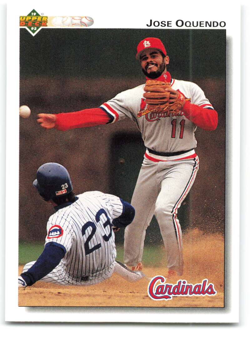 1992 Upper Deck #283 Jose Oquendo  St. Louis Cardinals  Image 1