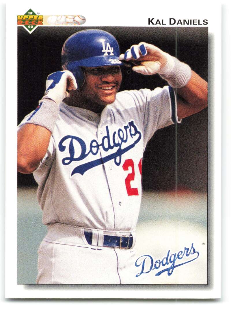 1992 Upper Deck #284 Kal Daniels  Los Angeles Dodgers  Image 1
