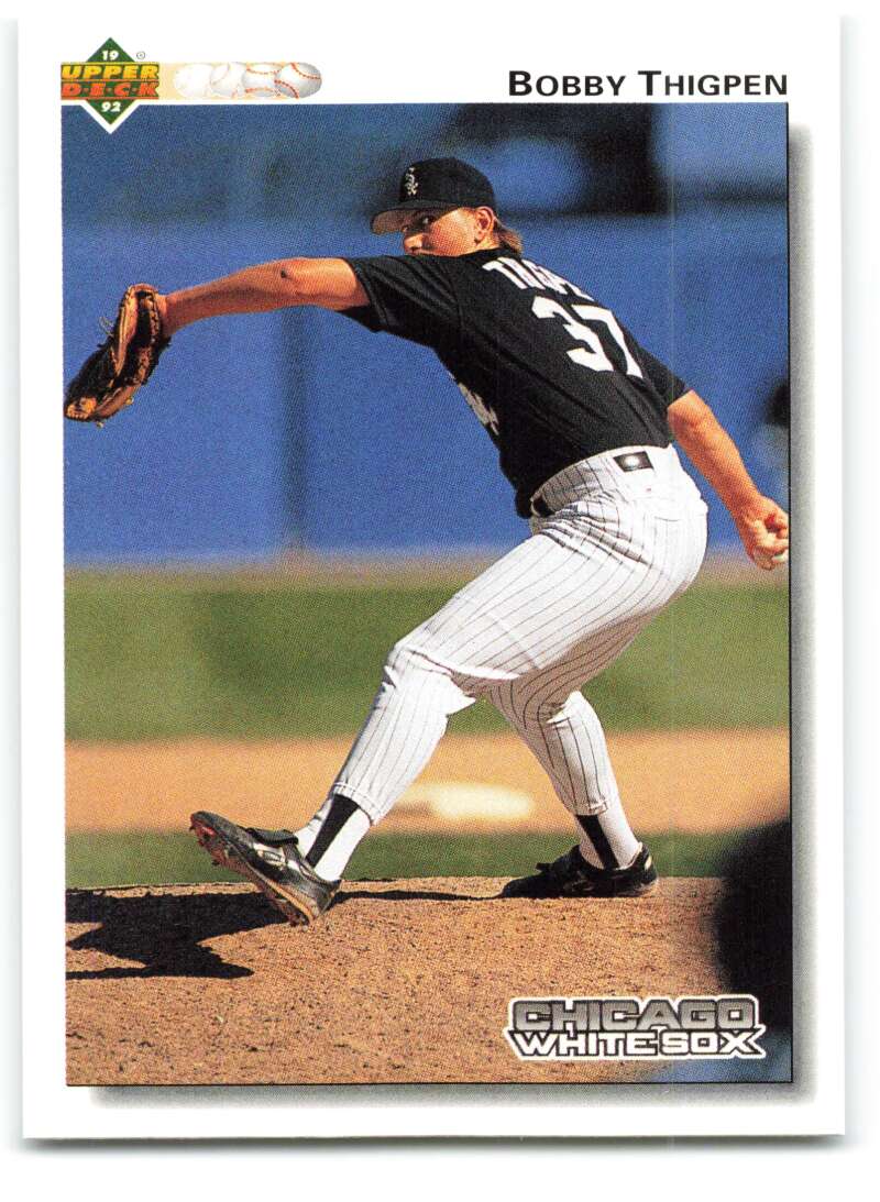 1992 Upper Deck #285 Bobby Thigpen  Chicago White Sox  Image 1