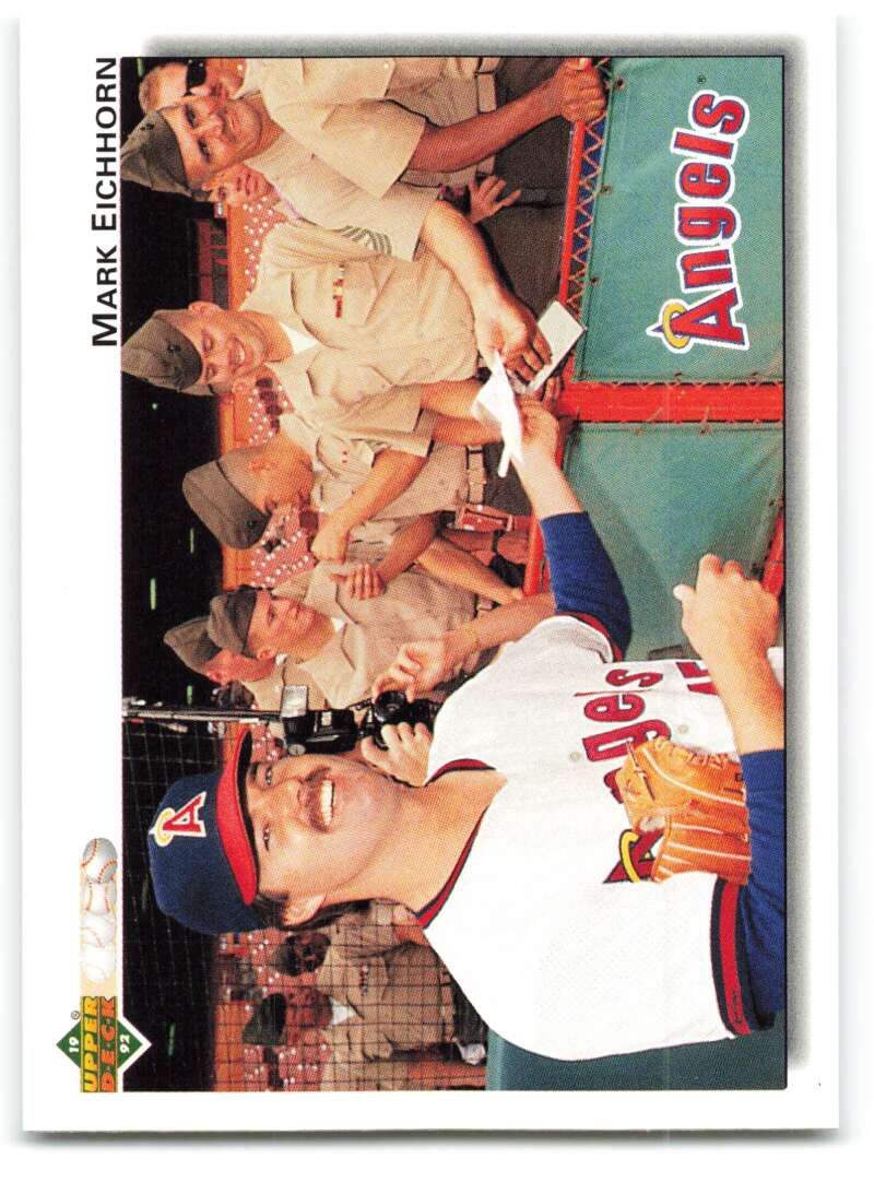 1992 Upper Deck #287 Mark Eichhorn  California Angels  Image 1