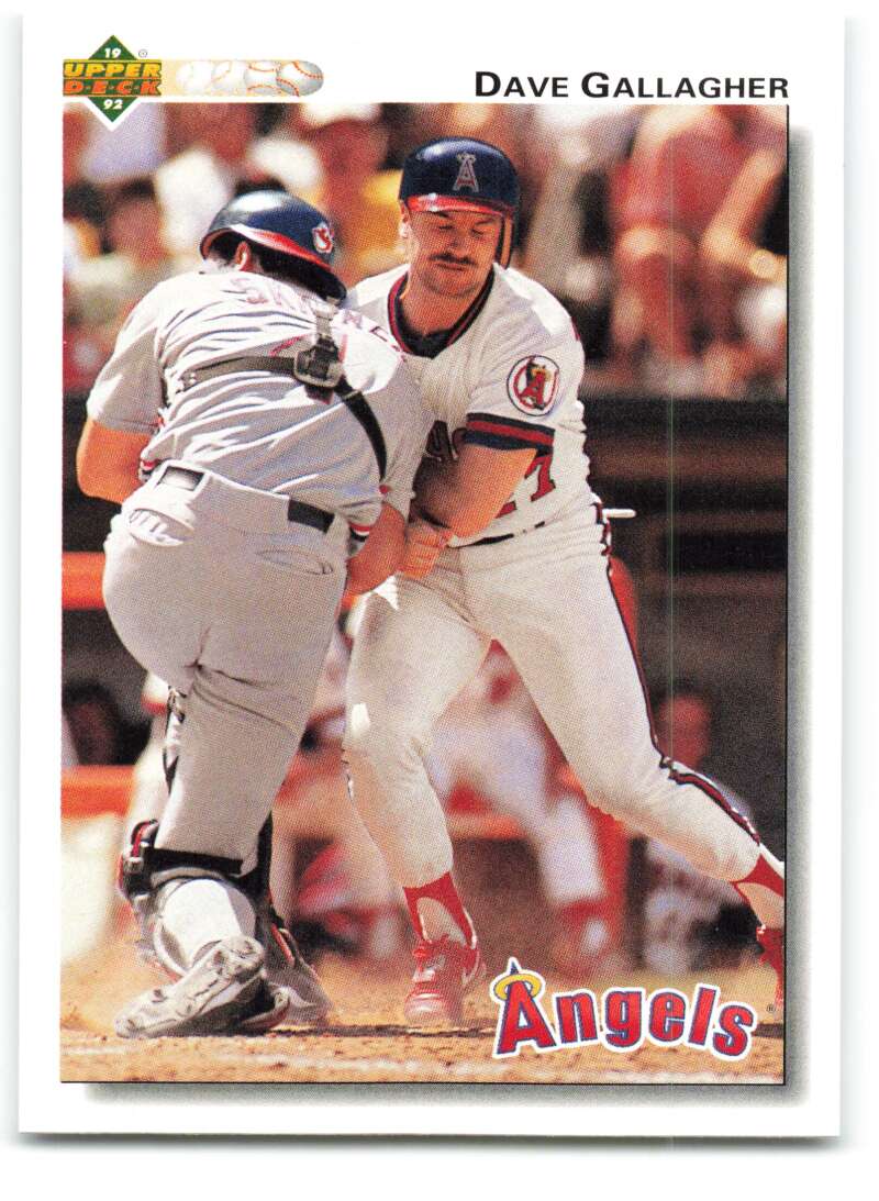 1992 Upper Deck #289 Dave Gallagher  California Angels  Image 1