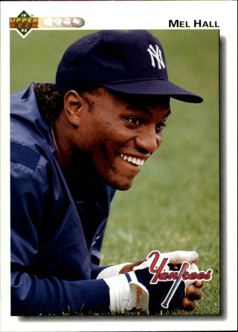 1992 Upper Deck #291 Mel Hall  New York Yankees  Image 1