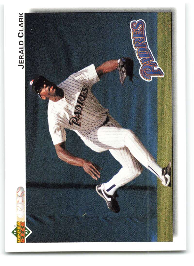 1992 Upper Deck #292 Jerald Clark  San Diego Padres  Image 1