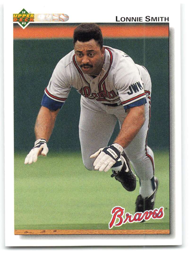 1992 Upper Deck #301 Lonnie Smith  Atlanta Braves  Image 1