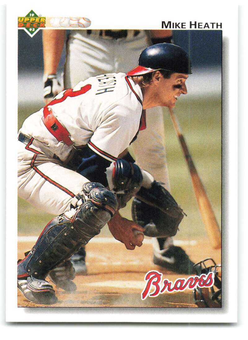 1992 Upper Deck #304 Mike Heath  Atlanta Braves  Image 1