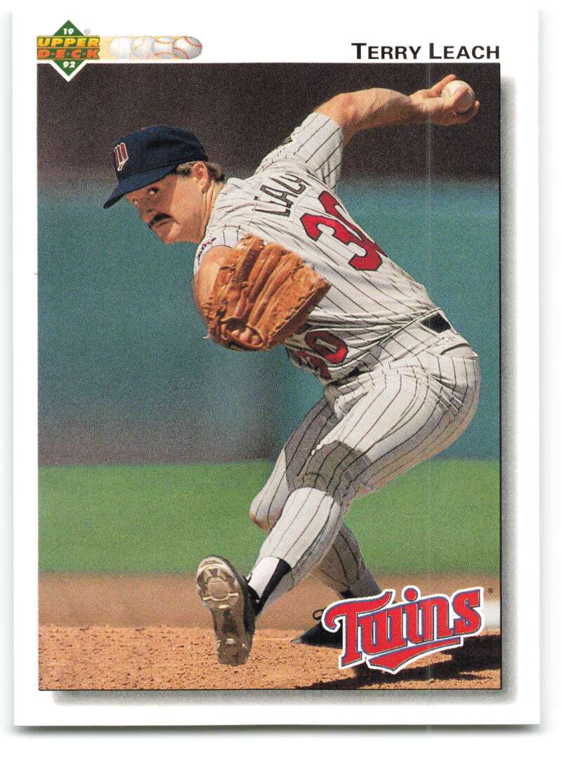 1992 Upper Deck #311 Terry Leach  Minnesota Twins  Image 1